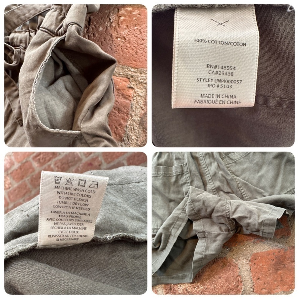 Anthropologie Unpublished Darla Kelp Green Romper Short Jumpsuit Size Small - Picture 11 of 16